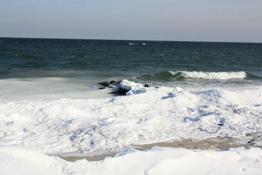 Foto aus Winter an der Ostsee