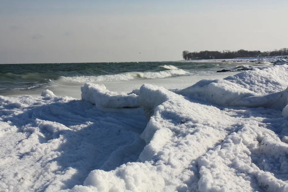 Foto aus Winter an der Ostsee