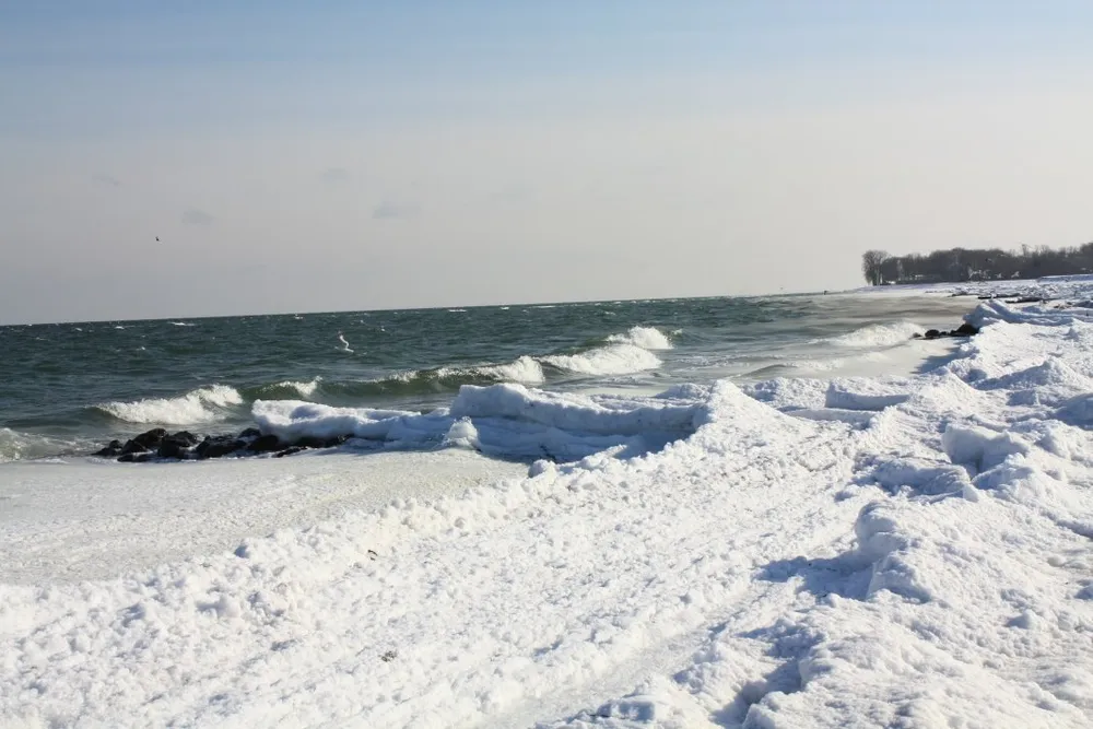 Foto aus Winter an der Ostsee