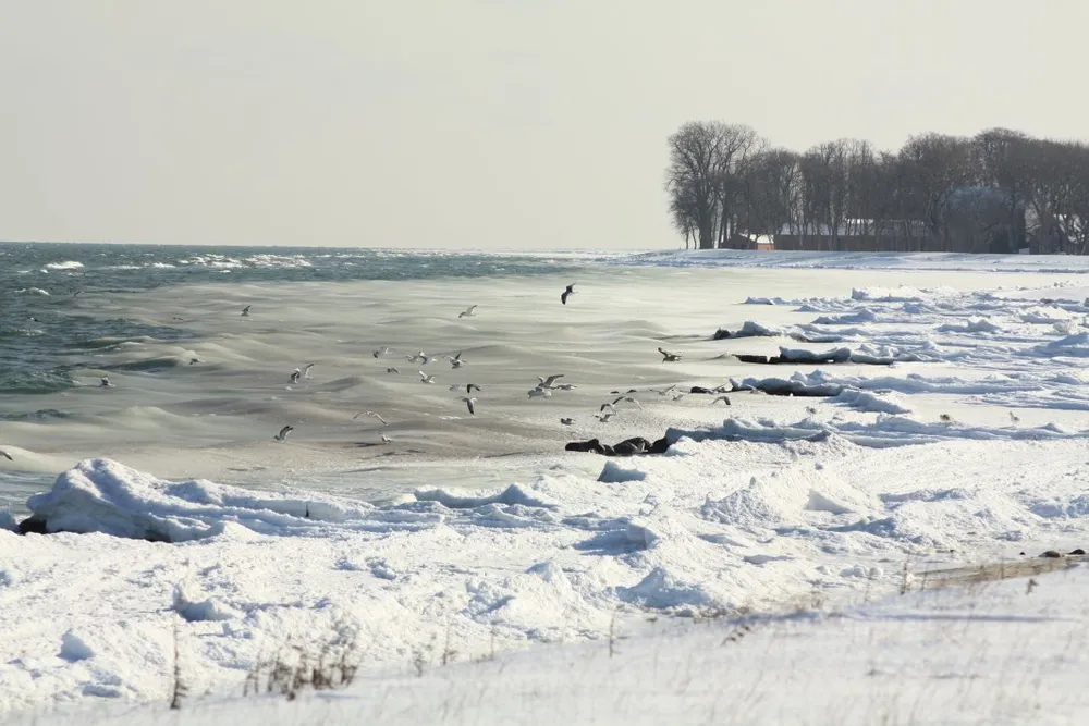 Foto aus Winter an der Ostsee