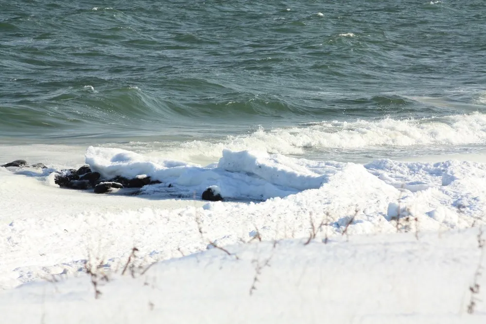 Foto aus Winter an der Ostsee