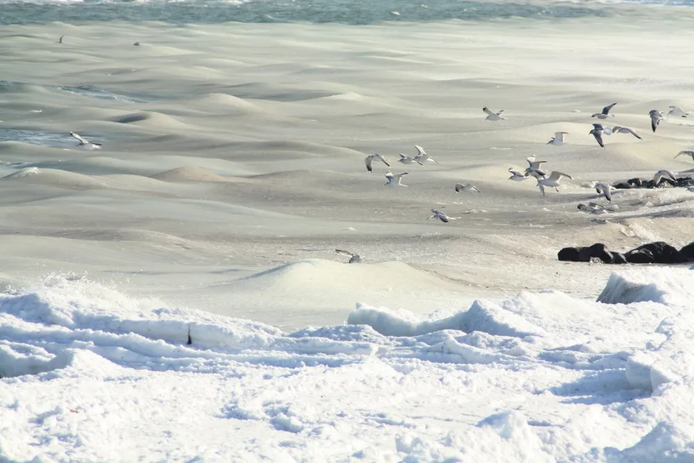 Foto aus Winter an der Ostsee
