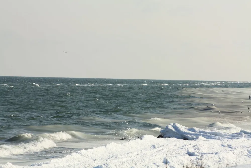 Foto aus Winter an der Ostsee