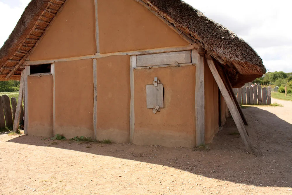 Foto aus Wikingerdorf in Haithabu