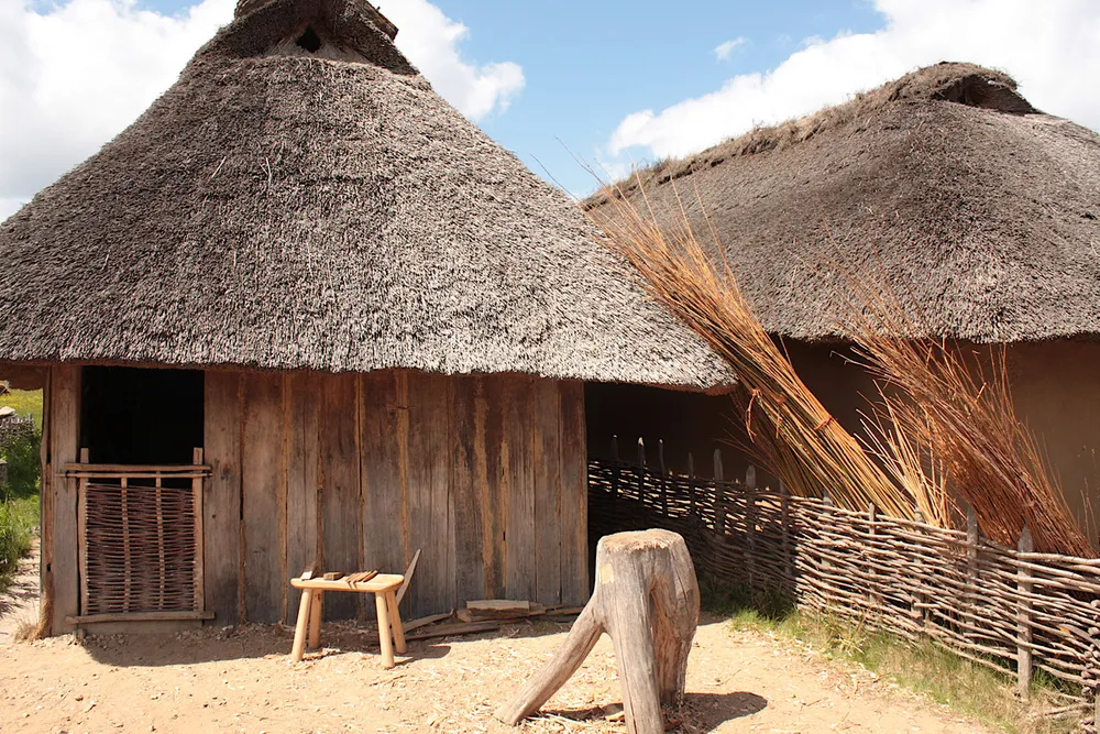 Foto aus Wikingerdorf in Haithabu