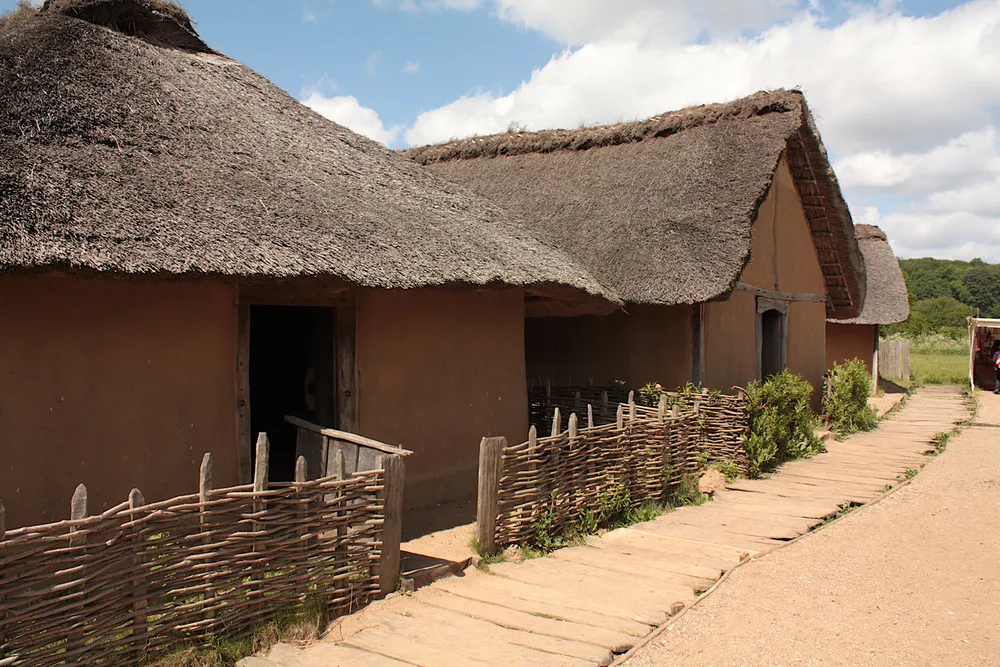 Foto aus Wikingerdorf in Haithabu