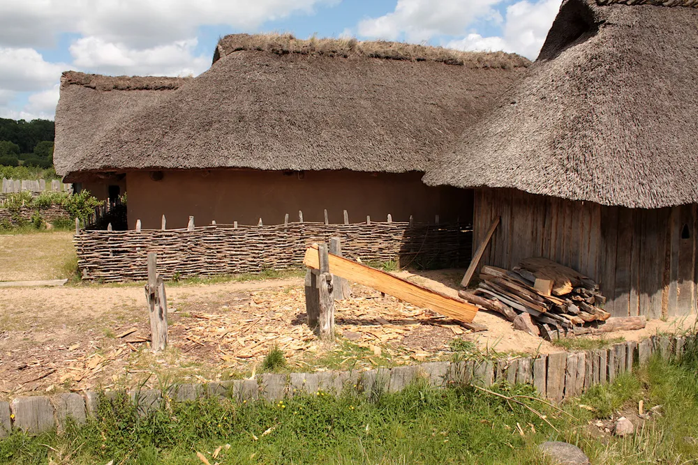 Foto aus Wikingerdorf in Haithabu