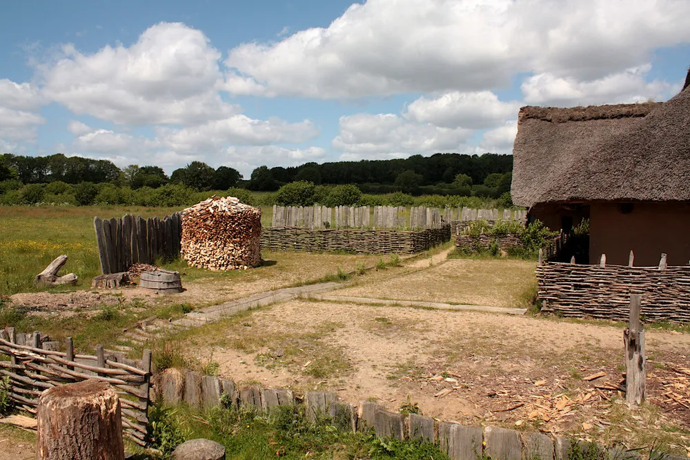 Foto aus Wikingerdorf in Haithabu